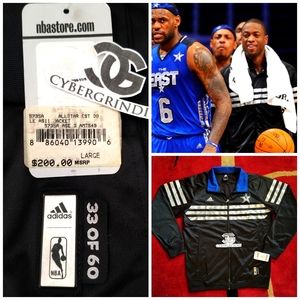 RARE 2010 33/60 NBA DWYANE WADE ALLSTAR JACKET